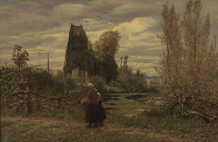 A PATH BY A RUIN by William John Hennessy sold for 8,253 at Whyte's Auctions