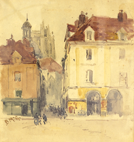 CONTINENTAL STREET SCENE by William Bingham McGuinness sold for 2,539 at Whyte's Auctions