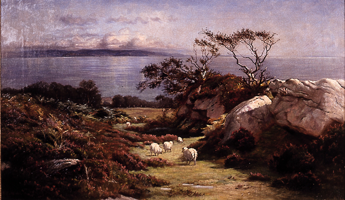 LANDSCAPE - ROCKY HILL OVERLOOKING BAY by Stephen Catterson-Smith sold for 2,793 at Whyte's Auctions
