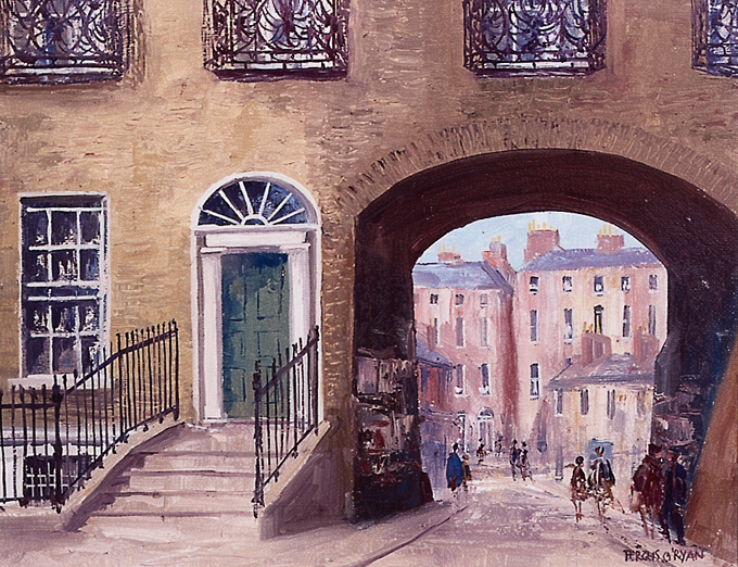 STEPHEN'S COURT, UPPER MOUNT STREET, DUBLIN by Fergus O'Ryan sold for 2,539 at Whyte's Auctions