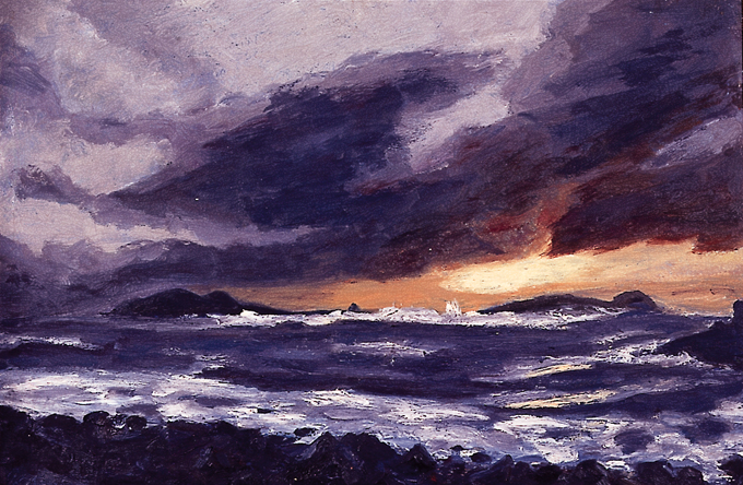 BLASKETS AT EVENING by Pat Langan sold for 381 at Whyte's Auctions