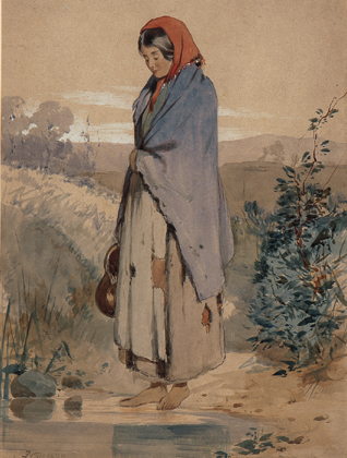 THE PEASANT GIRL by Erskine Nicol sold for 1,524 at Whyte's Auctions