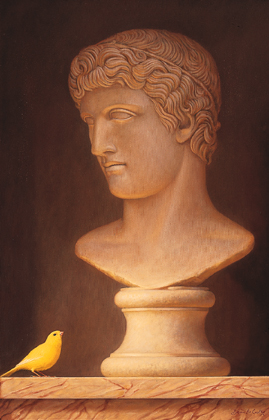 ROMAN BUST WITH A YELLOW BIRD by Brian McCarthy sold for 2,539 at Whyte's Auctions