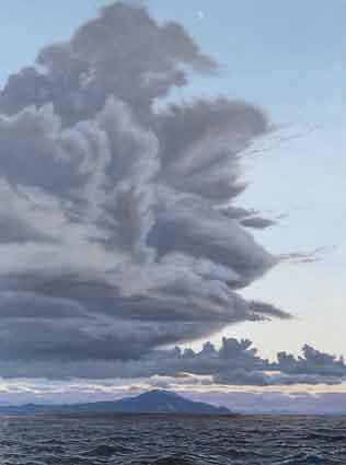 CLARE ISLAND, LAST LIGHT by John Kirwan sold for 3,428 at Whyte's Auctions