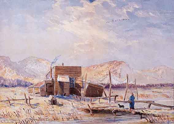 THE OLD HUT IN JUNE, COUNTY WICKLOW by John Faulkner sold for 1,333 at Whyte's Auctions