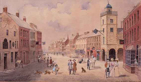 HIGH STREET, BELFAST, 1786, AFTER J. NIXON by Joseph William Carey sold for 1,650 at Whyte's Auctions