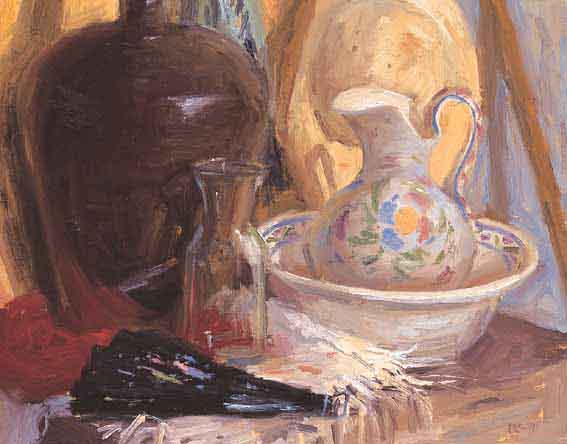 STILL LIFE WITH SPANISH JUG by Paul Kelly sold for 1,650 at Whyte's Auctions