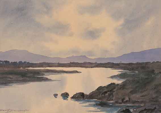 A LAKE SCENE, WEST OF IRELAND by Douglas Alexander (1871-1945) at Whyte's Auctions
