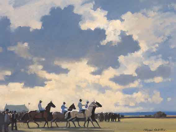 FOUR JOCKEYS RIDING OUT by John Skelton sold for 6,348 at Whyte's Auctions