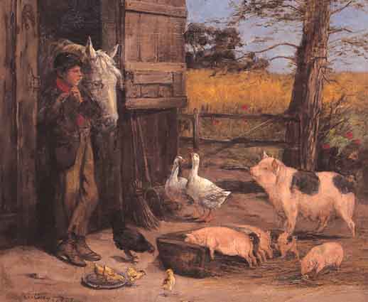 FARMYARD RECITAL by Gregor Grey sold for 4,570 at Whyte's Auctions