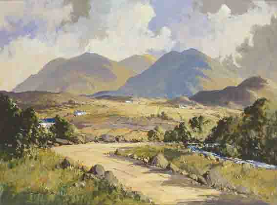 IN THE MOURNES NEAR GLASDRUMMOND AND  GLEN RIVER by George K. Gillespie sold for 7,872 at Whyte's Auctions