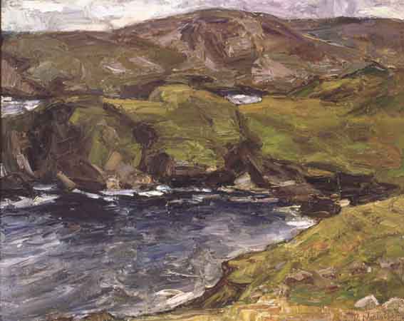 THE ROAD TO MALINBEG (NEAR GLENCOLMCILLE, COUNTY DONEGAL) by Paul Nietsche sold for 2,500 at Whyte's Auctions