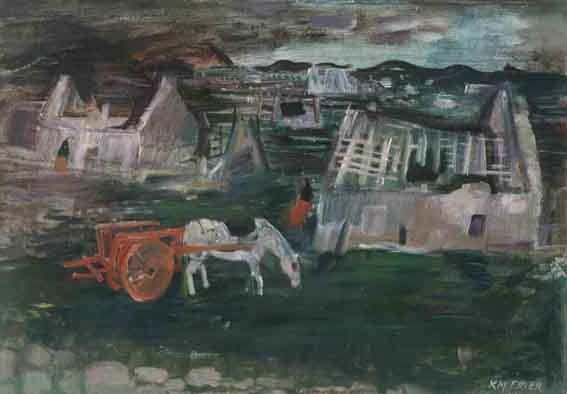 DESERTED HOMESTEADS, ACHILL by Katherine Mary Freyer sold for 2,600 at Whyte's Auctions