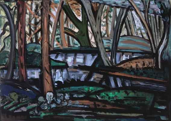 THE LAKE (MARLEY WOOD) by Evie Hone sold for 9,600 at Whyte's Auctions