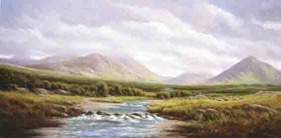 THE MAAMTURKS, CONNEMARA by Gerry Marjoram sold for 3,900 at Whyte's Auctions