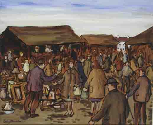 AT THE BAZAAR by Gladys Maccabe sold for 6,000 at Whyte's Auctions