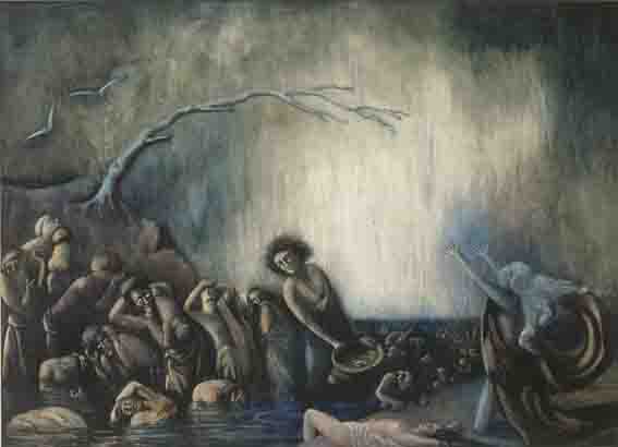 THE DELUGE by Anne Taylor sold for 1,700 at Whyte's Auctions