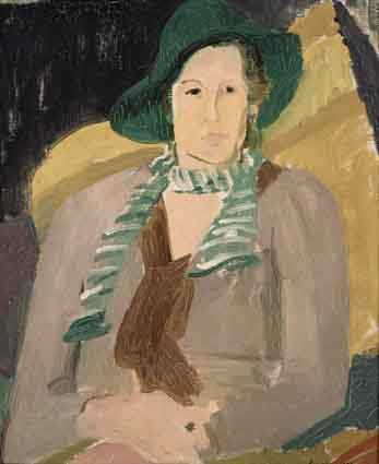 WOMAN IN GREEN HAT by Elizabeth Rivers sold for 1,000 at Whyte's Auctions