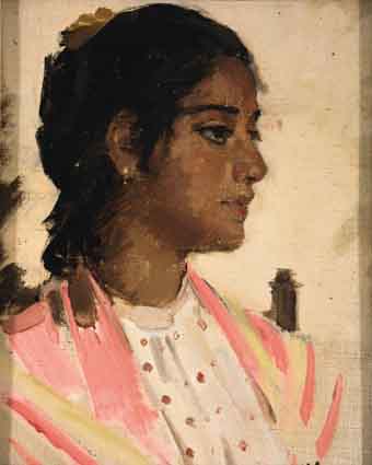 CIGARETTE FACTORY GIRL, SEVILLE by Sir John Lavery sold for 27,000 at Whyte's Auctions