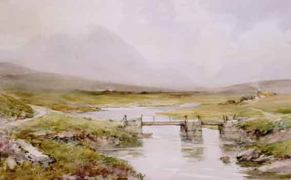 THE OLD BRIDGE, GWEEDORE (COUNTY DONEGAL) by William Bingham McGuinness sold for 1,900 at Whyte's Auctions