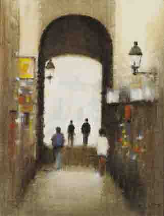 MERCHANT'S ARCH, DUBLIN by Anthony Robert Klitz sold for 2,200 at Whyte's Auctions
