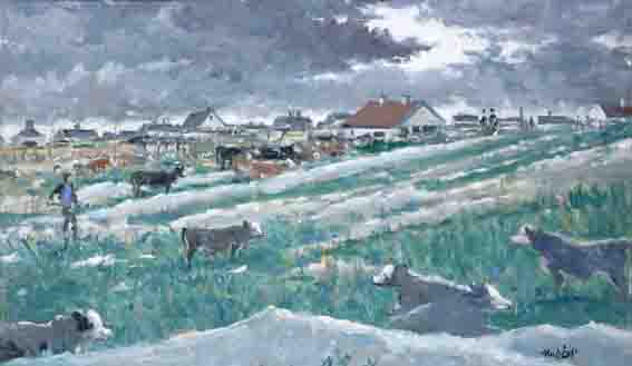 BALLYCONNEELY, 1976 by Maurice MacGonigal sold for 15,000 at Whyte's Auctions