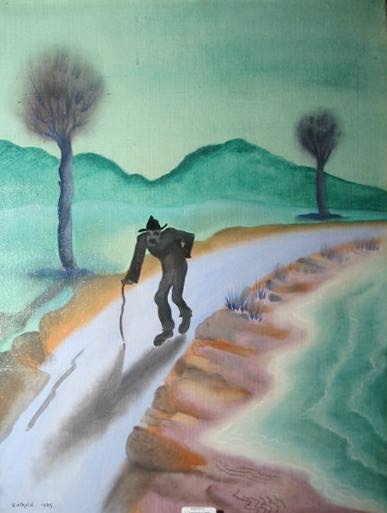 CRIPPLED MAN ON PATH by Cecil Ffrench Salkeld sold for 2,200 at Whyte's Auctions