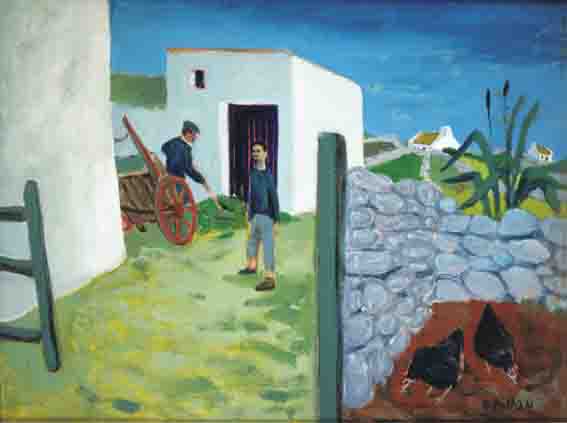 MAC DARA'S YARD by Gerard Dillon sold for 29,000 at Whyte's Auctions