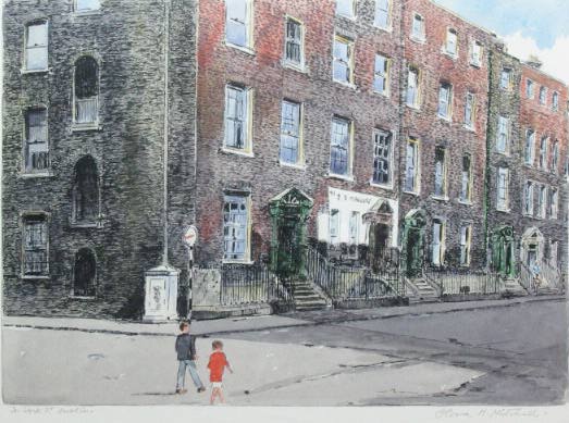 IN YORK STREET, DUBLIN by Flora H. Mitchell sold for 2,400 at Whyte's Auctions