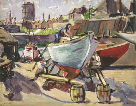 PETER MURPHY'S YARD, RINGSEND by Kitty Wilmer O'Brien sold for 3,800 at Whyte's Auctions