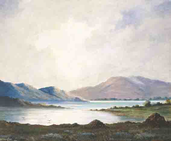 LANDSCAPES WITH TURF STACKS by Douglas Alexander sold for 2,200 at Whyte's Auctions