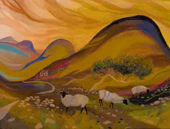MOUNTAIN SHEEP, MAYO by Nicholas Hely Hutchinson sold for 1,600 at Whyte's Auctions