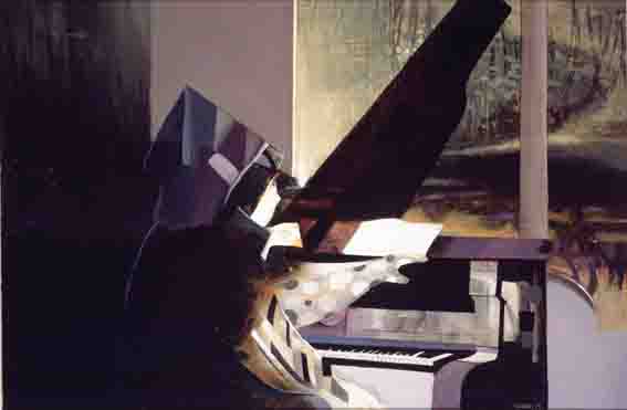 FIGURE AT THE PIANO by John Shinnors sold for 15,000 at Whyte's Auctions