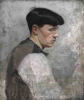 HEAD AND SHOULDERS OF A YOUNG MAN by Eileen Reid sold for 4,000 at Whyte's Auctions