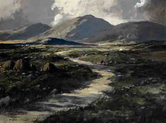 IN THE ROSSES, COUNTY DONEGAL by George K. Gillespie sold for 12,000 at Whyte's Auctions