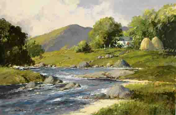 A STREAM IN THE PARTRY MOUNTAINS, COUNTY MAYO by George K. Gillespie sold for 15,000 at Whyte's Auctions