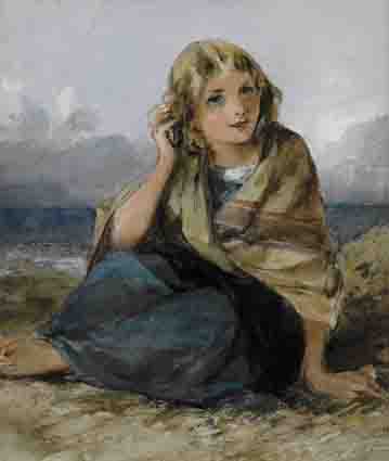 A GIRL LISTENING TO A SEASHELL by Francis William Topham sold for 1,900 at Whyte's Auctions