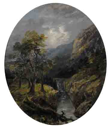 LANDSCAPE WITH RIVER AND BRIDGE by William McEvoy sold for 900 at Whyte's Auctions