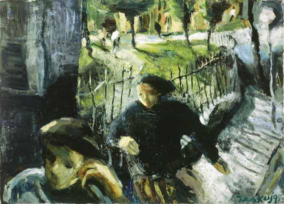 WOMEN ON SYNGE STREET by Donald Teskey sold for 15,000 at Whyte's Auctions
