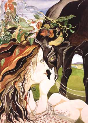 WOMAN AND BULL, ROSSBEIGH by Pauline Bewick sold for 12,000 at Whyte's Auctions