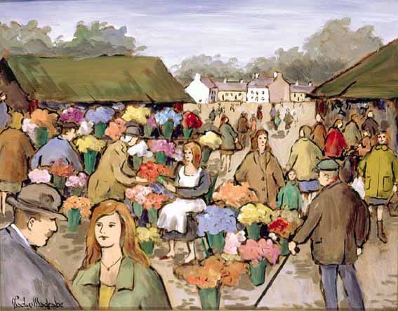 THE FLOWER SELLER by Gladys Maccabe sold for 6,400 at Whyte's Auctions