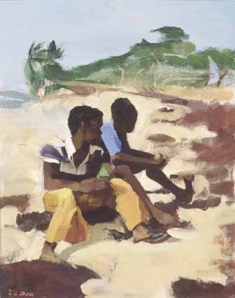 CARRIBEAN BOYS by James le Jeune sold for 2,600 at Whyte's Auctions