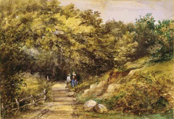 PATHWAY NEAR LISMORE, COUNTY WATERFORD by Helen O'Hara sold for 2,800 at Whyte's Auctions
