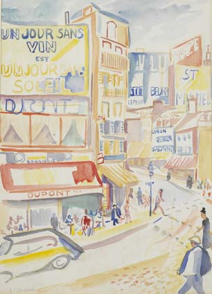 BRASSERIE DUPONT, PARIS by Father Jack P. Hanlon sold for 3,000 at Whyte's Auctions