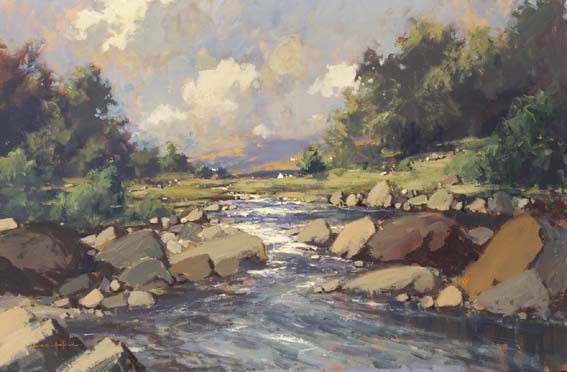 CASHLA RIVER, CONNEMARA by George K. Gillespie sold for 8,700 at Whyte's Auctions