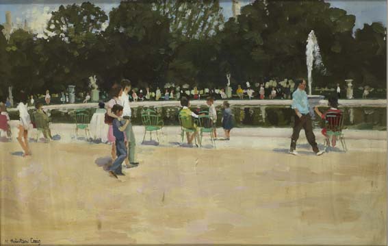 SUNDAY IN THE PARK by Henry Robertson Craig sold for 3,600 at Whyte's Auctions