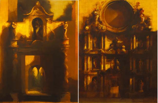 FAADE GIRON CATHEDRAL and FAADE I (A PAIR) by Martin Mooney (b.1960) at Whyte's Auctions