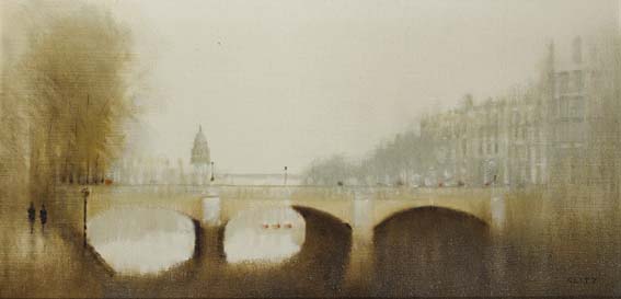 O'CONNELL BRIDGE, DUBLIN by Anthony Robert Klitz sold for 2,800 at Whyte's Auctions