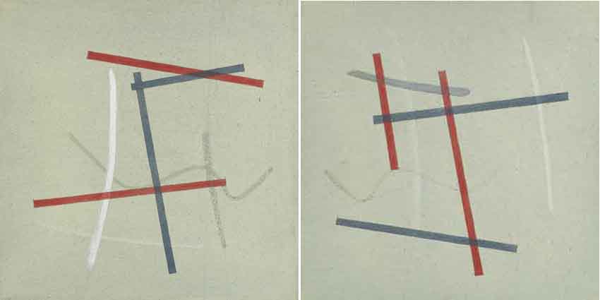 GREY DIPTYCH WITH FOUR LINES (I) by Felim Egan (1952-2020) at Whyte's Auctions