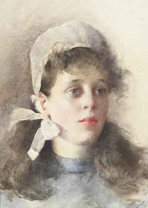 A BRITTAINY MAID by Jessie Ogsten Douglas sold for 3,200 at Whyte's Auctions